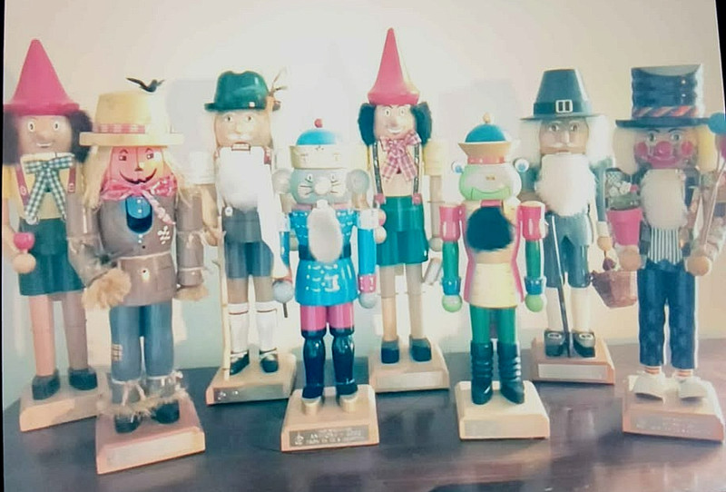 Lot of Eight Collectible "Hobby Nutcrackers by Elk"