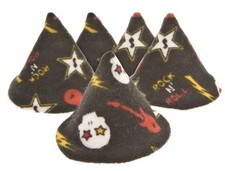 Pee pee Teepee Skulls Black Cello Bag, Rock  Roll, 5 Pack