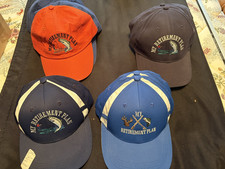 Wholesale Lot of  10 Embroidered Hat for Men  Retirement  Plan Gifts, Adjustable