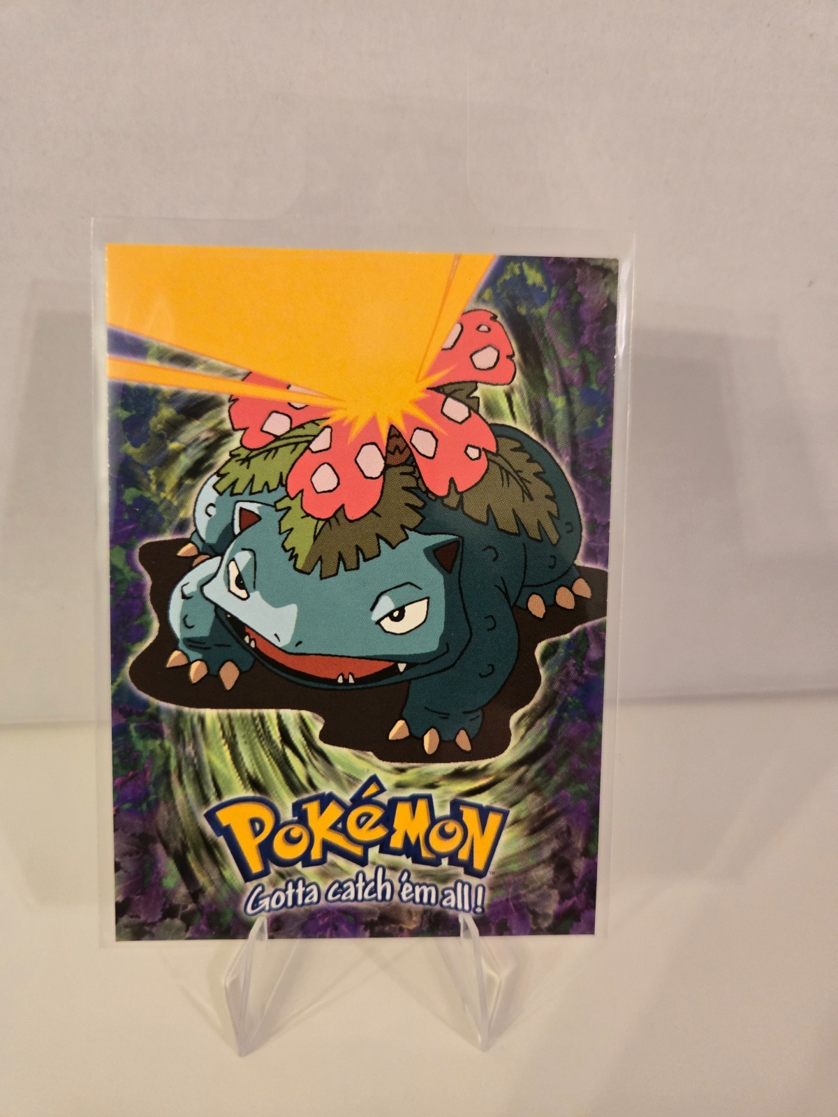 1999 Topps Pokemon: The First Movie E3 Venusaur Blue Logo First Edition NM