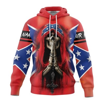 Personalized Custom Name Pray CSA Skull 3D Printed Hoodie QT301336Hf