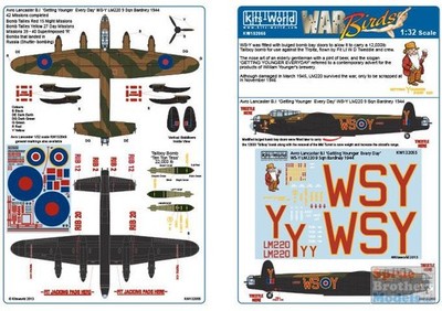 KSW132055 1:32 Kits-World Decals - Avro Lancaster B.I 'Getting Younger Every