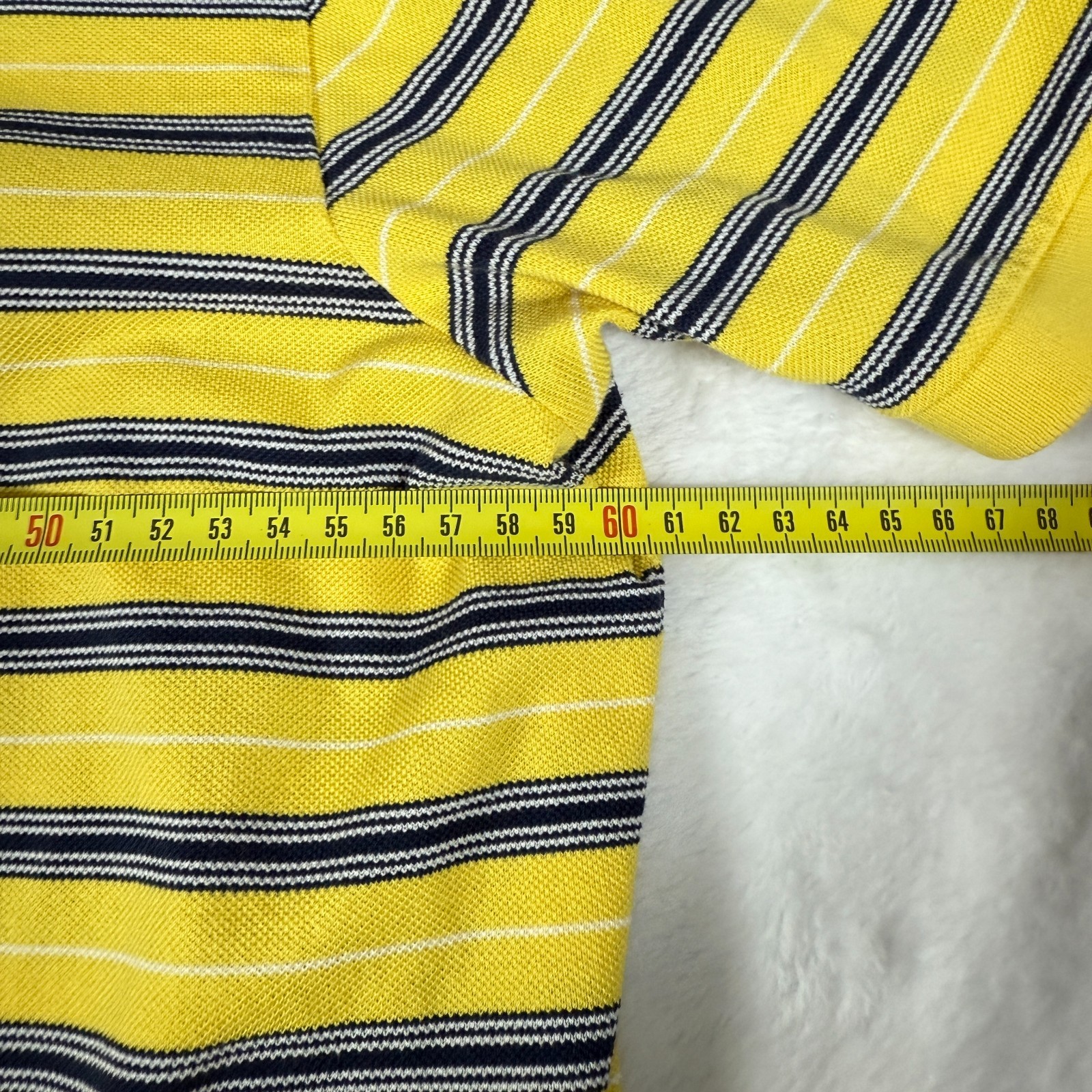 Vintage Ralph Lauren Polo Yellow Striped Black Shirt XL Vintage Classic Fit image 4