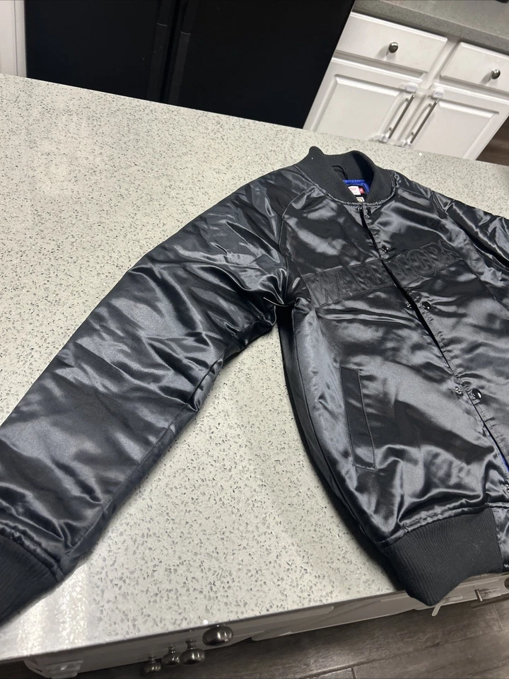 Mitchell Ness Golden State Warriors Black Jacket M - Image 2 of 4