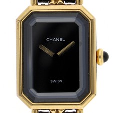 CHANEL H0001 Premiere S black Dial Quartz Gold Plated Leather Women’s