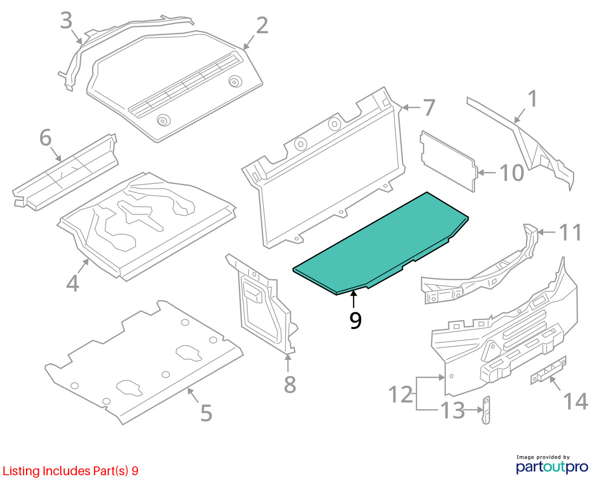 BMW i8 2014-2020 Trunk cover