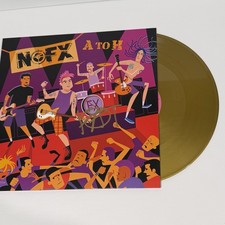A to H - NOFX, 12 GOLD Vinyl Record, Signed By Fat Mike!