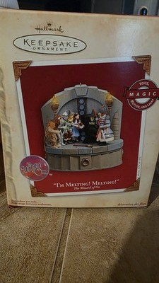 Hallmark Motion&Voice&Light The Wizard of Oz I'm Melting! Melting! 2004 NIB
