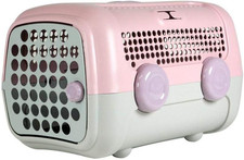 A.U.T.O. - Trasportino Rigido per Cani E Gatti, Di Design, Made in Italy, Rosa/G