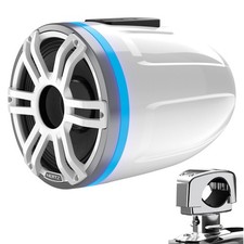 Hertz HTX 8 M-CL-TW.2 -8 in. Coax Tower Speaker - Total White includes Clamp,...