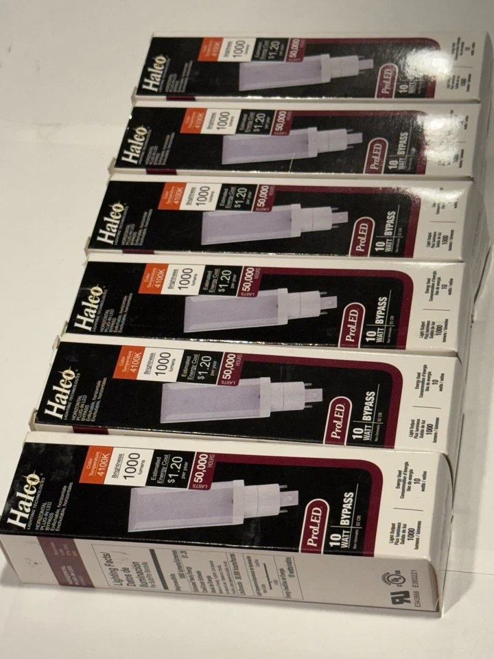 (6) Halco Lighting Technologies 50,000 Hr ProLED Horizontal Plugin 4100k 81145 - Image 3 of 4