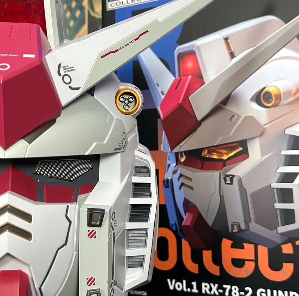 Anime Mobile Suit Gundam RX-78 Cosplay Wearable Helmet Mask Light up Collection - Image 2 of 4