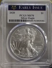 2020 US Silver Eagle $1 PCGS MS70  Early Releases