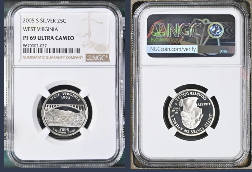 Proof Silver PR 69 NGC US State Quarters 1999-2008 for sale | eBay