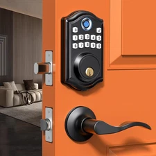 Fingerprint Door Lock, Keyless Entry, Electronic Keypad Deadbolt, Front Door ...
