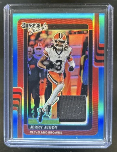 2025 Donruss Optic Jerry Jeudy Neon Blue (RAW)