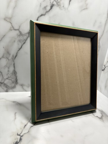 Vintage Wooden Picture Frame Green & Dark Blue Tone , Holds 8 X 10” - Picture 2 of 10
