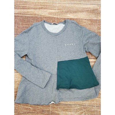 Marni Kids Grey Cotton Peplum Sweatshirt sz 12