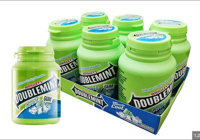 [Bundle of 6] WRIGLEY'S Doublemint Chewing Gum Cool Menthol & Eucalyptus 58g