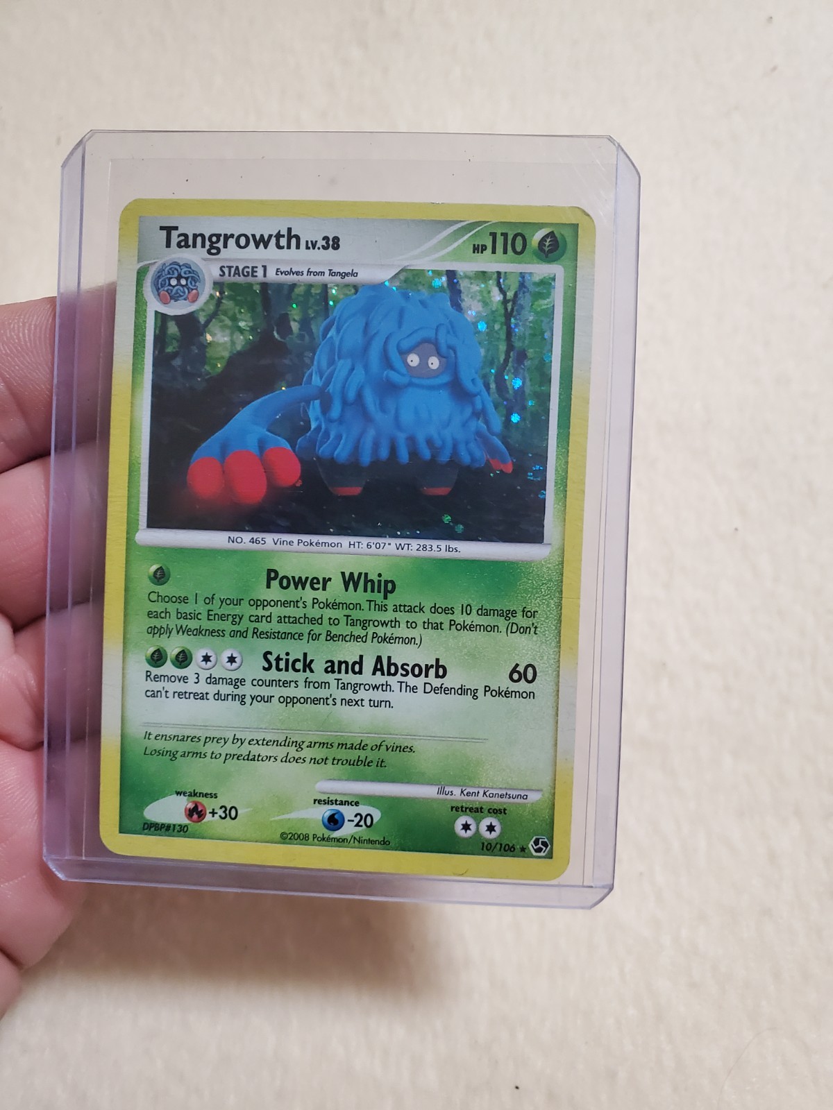LP Tangrowth 10/106 Great Encounters Holo Pokémon Card 2008