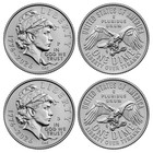 America 250 EMERGING LIBERTY DIMES 1776–2026 Uncirculated 2 Rolls Set - P & D * — photo 2