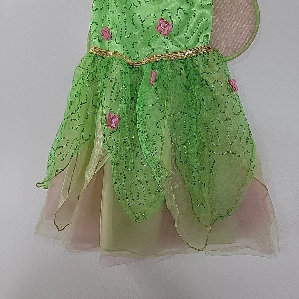 Disney Disfraz Campanilla Niñas 5/6 Alas Iluminadas Vestido de Hadas Halloween Foto 3 de 4
