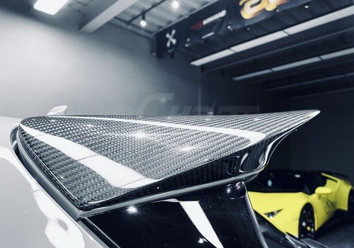 Alerón trasero de fibra de carbono para 17-22 RS4 B9 B9.5 Avant RS01R Rear Roof Spoiler Wing - Imagen 16 de 24