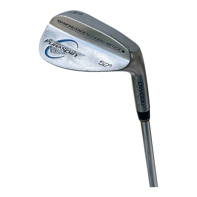 Pure Spin Approach Gap Wedge 52* Diamond Face DW Golf Steel Shaft 35.5 RH