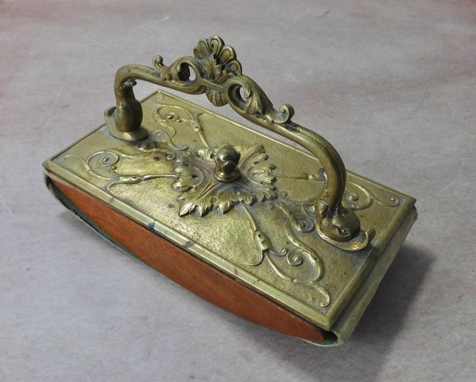 P E Guerin NY antique original ornate blotter roller desk brass bronze