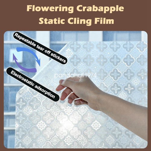 0.45x2m Stained Glass Window Privacy Film Stickers Room Home Office Decorative - Picture 8 of 10