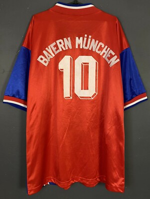 MEN BAYERN MUNICH 1993/1995 MATTHAUS SOCCER FOOTBALL SHIRT JERSEY