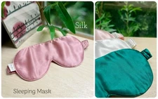 Eye Mask Sleep Travel Genuine 100% Burmese Silk Mulberry Silk Sleeping Myanmar