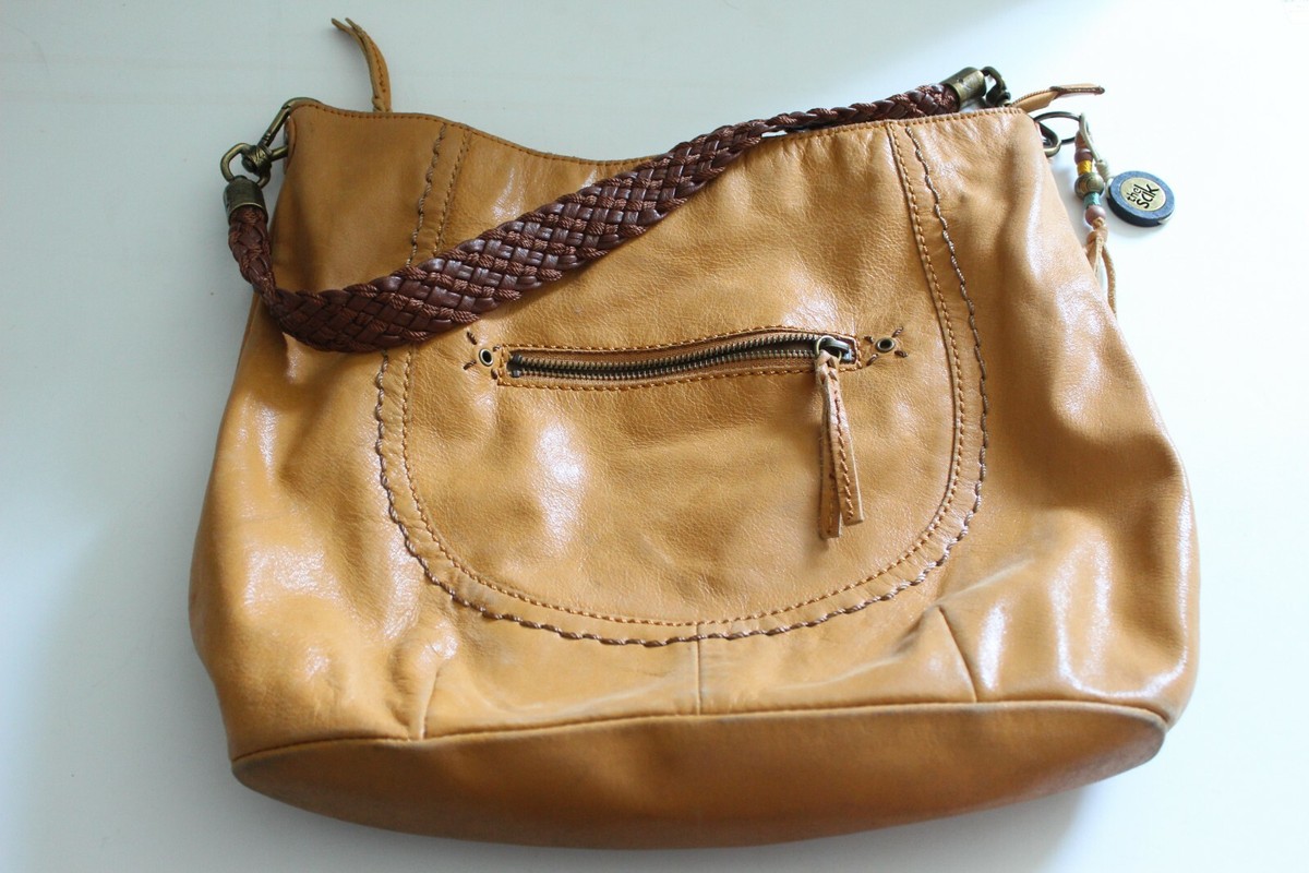 The Sak Boho Genuine Leather Purse Bag Zipper with Braided