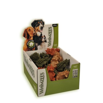 Whimzees Igel Größe L | 30 Stck Display Vorteilspackung Hundesnack
