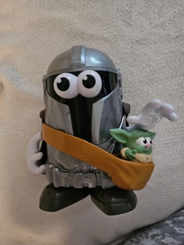 Disney Mandalorian Mr. Potato Head With Baby Yoda, Grogu,Hasbro Toys - 第 1/7 張圖片