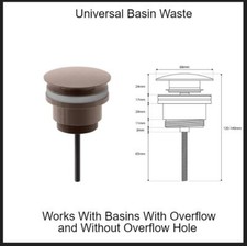 Brushed Bronze Bathroom Taps Bath Basin Wastes New 2025 Wall Tall Mini Freestand