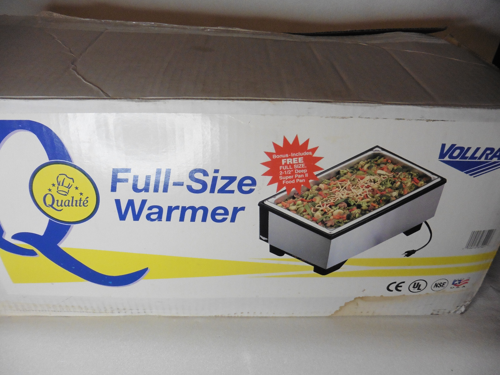 Vollrath Model 1001 Commercial Stainless Steel Food Warmer Tested