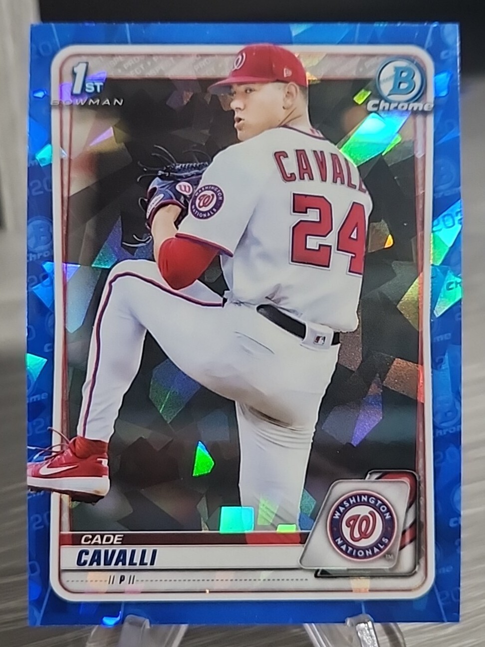 Cade Cavalli 2020 Bowman Chrome Draft Sapphire 1st #BD-24 Washington Nationals