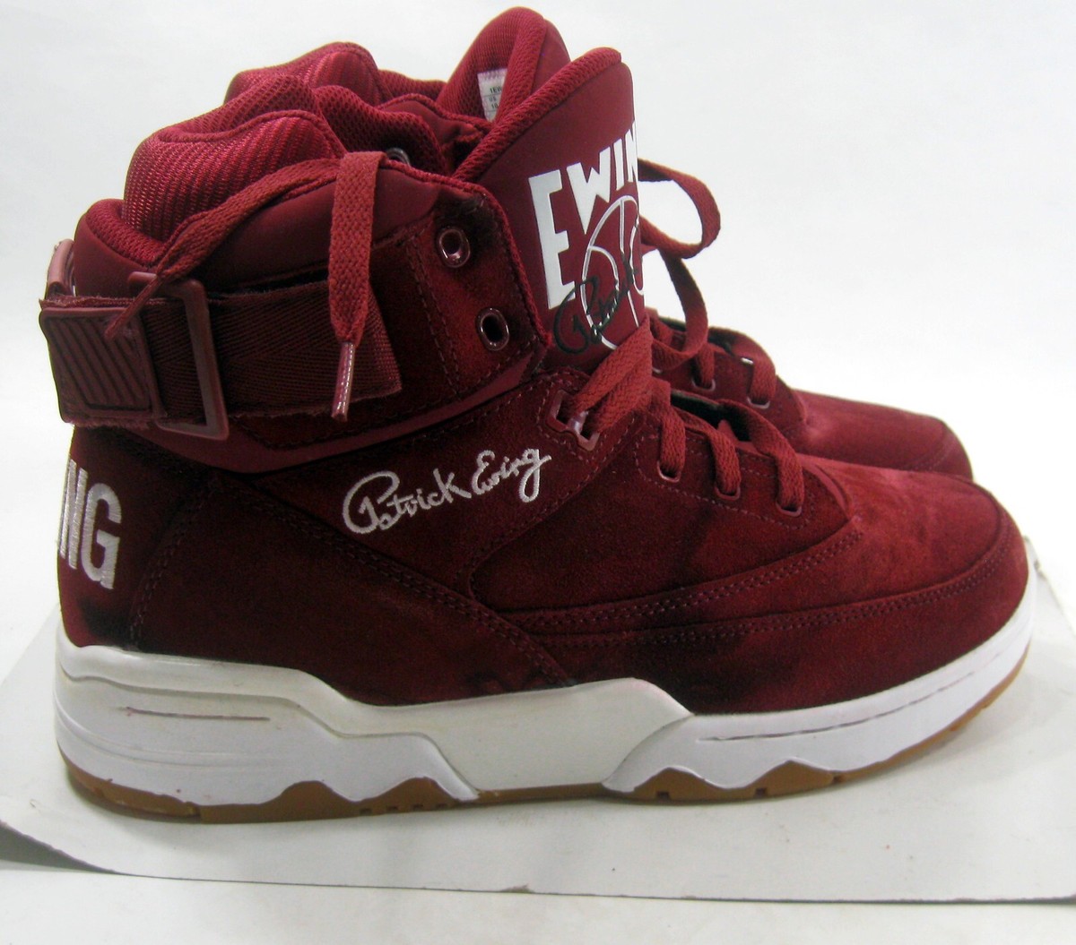 Ewing 33 Hi Red/Black RN 91175 Basketball Sneaker MEN SIZE 10.5 (NO INSOLES)‎ 33 HI x Orion Hybrid | Red, Black, And White – Ewing Athletics main image 2