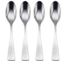 Oneida Curva Set of 4 Teaspoons - Quality 18/10 Stainless Flatware