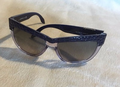 Roberto Cavalli RC 739S/S 83B Violet/Gray Pebbled Retro Butterfly Sunglasses