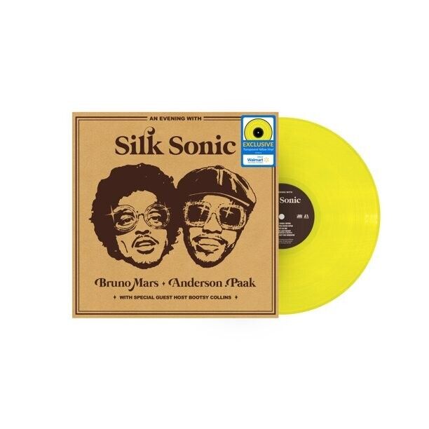 EVENING WITH SILK SONIC VINYL NEW! LIMITED YELLOW LP! BRUNO MARS, ANDERSON PAAK