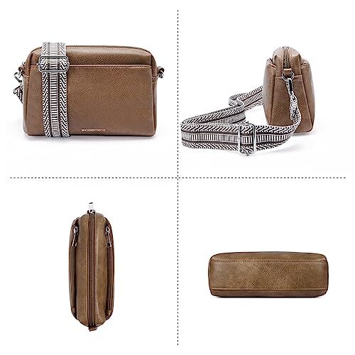 Small Crossbody Bags for Women, Shoulder Handbags, Satchel Purse with Coffee - Picture 6 of 6