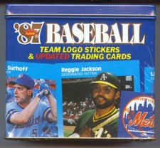 1987 Fleer Update Glossy Tin Baseball Greg Maddux Mark McGwire Rookie Year Set
