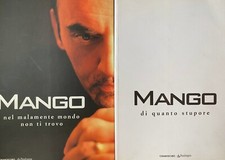 2 libri poesie Mango, Nel malamente mondo non ti trovo e Di quanto stupore