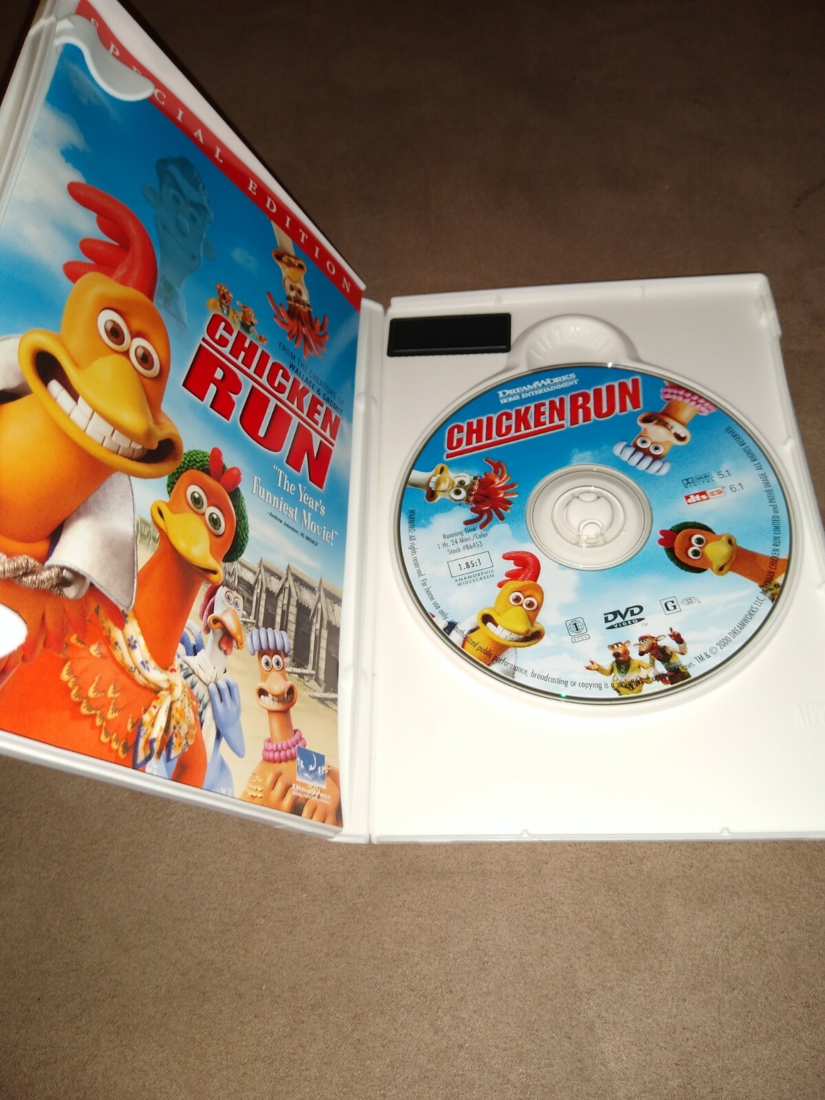 Chicken Run Dvd 00 Widescreen For Sale Online Ebay