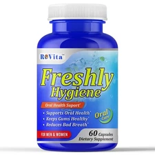 RoVita Freshly Hygiene Oral Probiotics for Fresh Breath Dental Health 60 Capsule