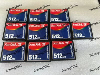 10PCS 512MB Sandisk Compact Flash Card CF Memory card (Rainbow version) - image 1 of 3