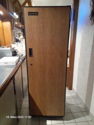 Weinklimaschrank HxBxT: 1780x594x571, EuroCave, schwarz/Eiche rustikal