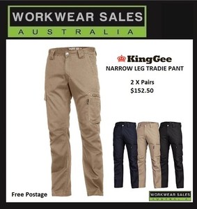 king gee narrow leg work pants